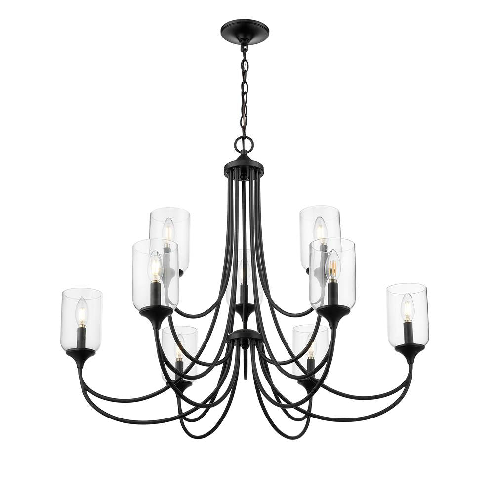 Millennium Lighting 22409-MB Matte Black Chandelier Ceiling Light Image 5