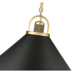 Millennium Lighting 20901-VB/MB Vintage Brass,Matte Black Pendant Light Image 3