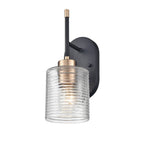 Millennium Lighting 9411-MB/MG Matte Black Modern Gold Wall Sconce Image 2