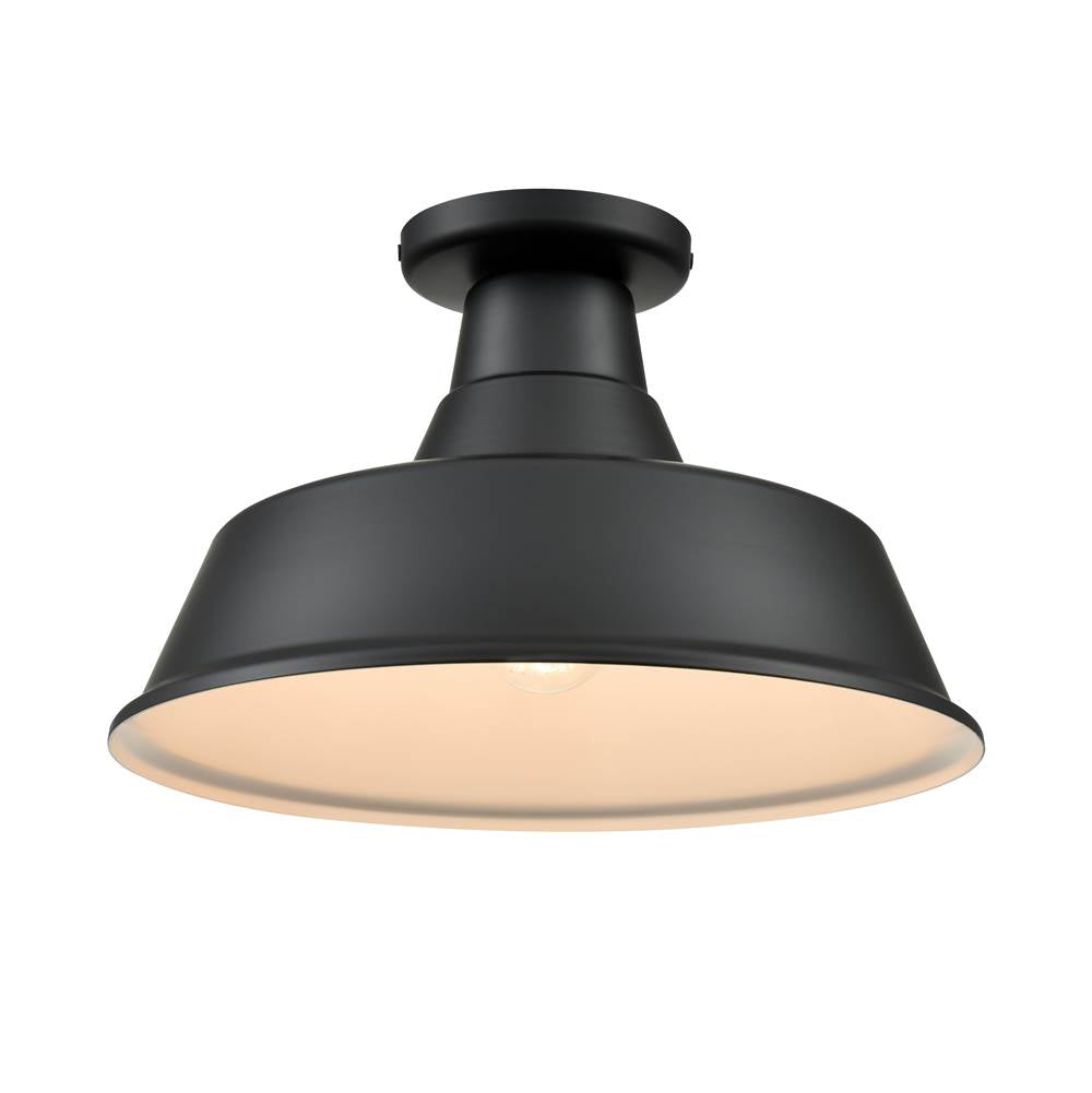 Millennium Lighting RCLWF14-SB Satin Black Classic Warehouse Shade Image 7