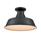 Millennium Lighting RCLWF14-SB Satin Black Classic Warehouse Shade Image 7