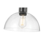 Millennium Lighting 6021-MB Matte Black Knightsdale 10'' Wide 1-light Semi-flush Mount Image 5