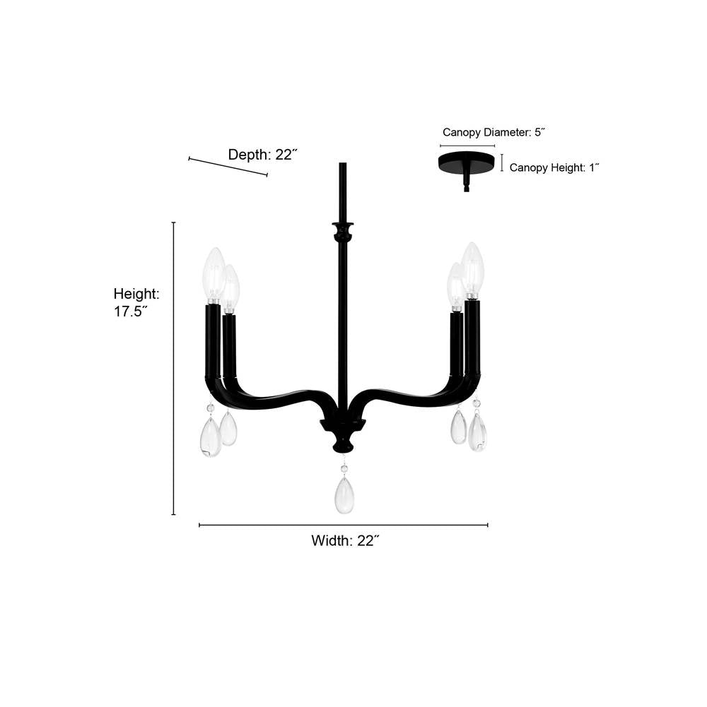 Millennium Lighting 220104-VB Vintage Brass Viremont 22'' Wide 4-light Chandelier Image 2