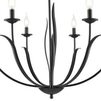 Millennium Lighting 44106-MB Matte Black Charlize 33.75'' Wide 6-light Chandelier - Matte Black Image 6