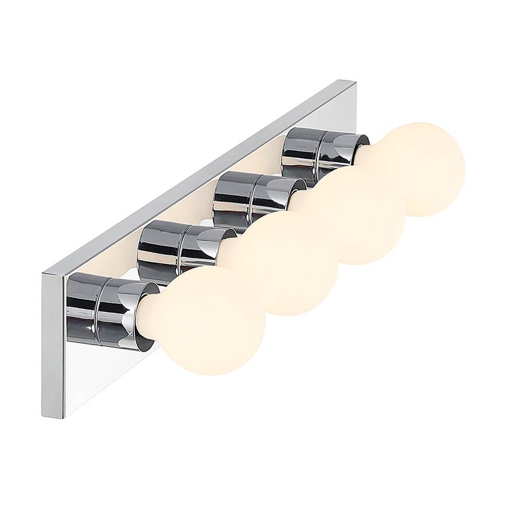 Millennium Lighting 96104-CH Chrome Bellisse 24'' Wide 4-light Bath Bar Image 5