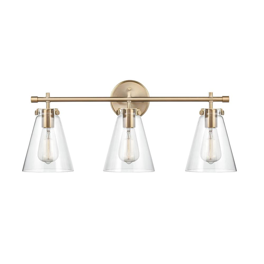 Millennium Lighting 8123-MG Modern Gold 3 Light Vanity Image 2