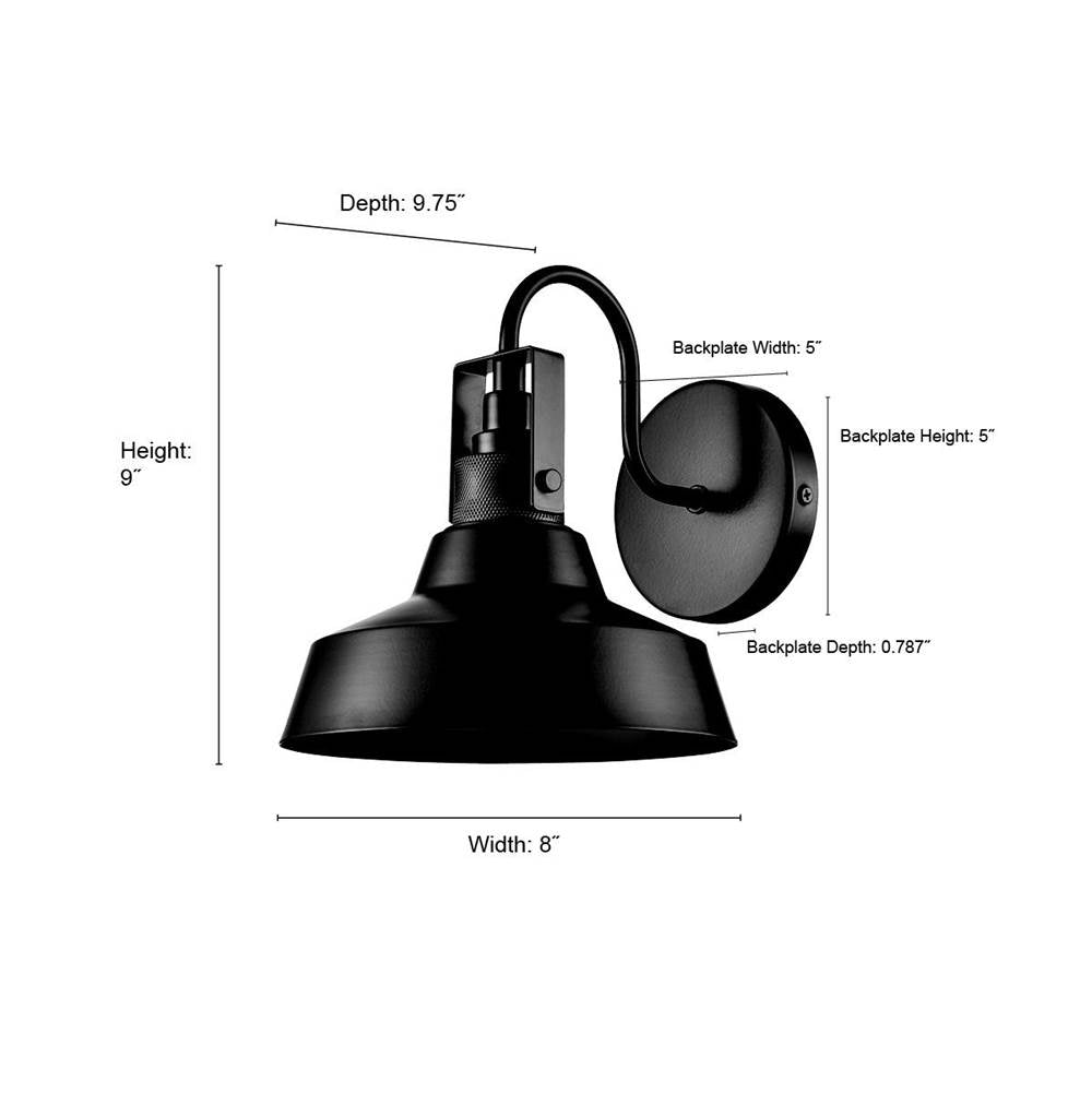 Millennium Lighting 71001-PBK Powder Coated Black Outdoor Wall Sconce Image 2