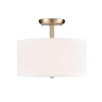 Millennium Lighting Guyten 13'' Wide 2-light Semi Flush - Brushed Nickel