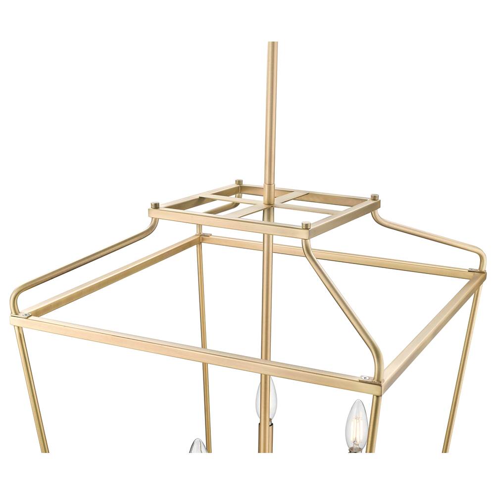 Millennium Lighting 19005-VB Vintage Brass Nellita 18'' Wide 5-light Pendant - Vintage Brass Image 6