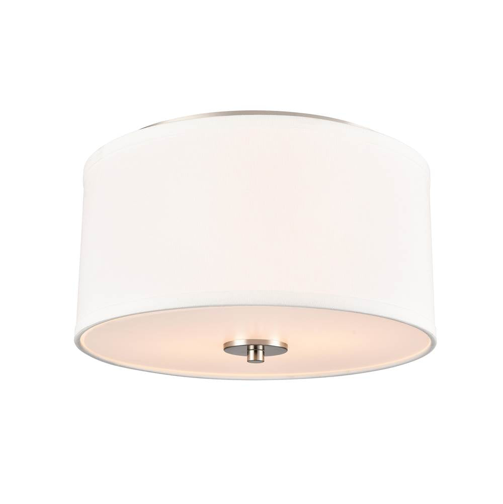 Millennium Lighting 41002-BN Brushed Nickel Guyten 13'' Wide 2-light Flushmount - Brushed Nickel Image 1