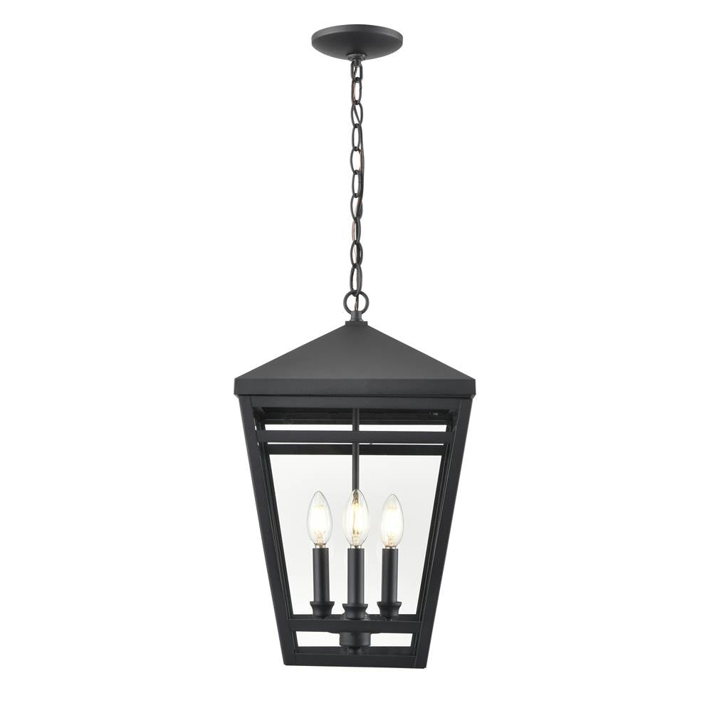 Millennium Lighting 82105-TBK Textured Black Outdoor Hanging Lantern Image 1
