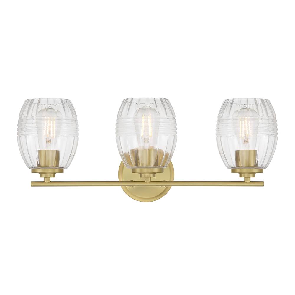 Millennium Lighting 9993-VB Vintage Brass Miravelle 22.25'' Wide 3-light Vanity Image 6