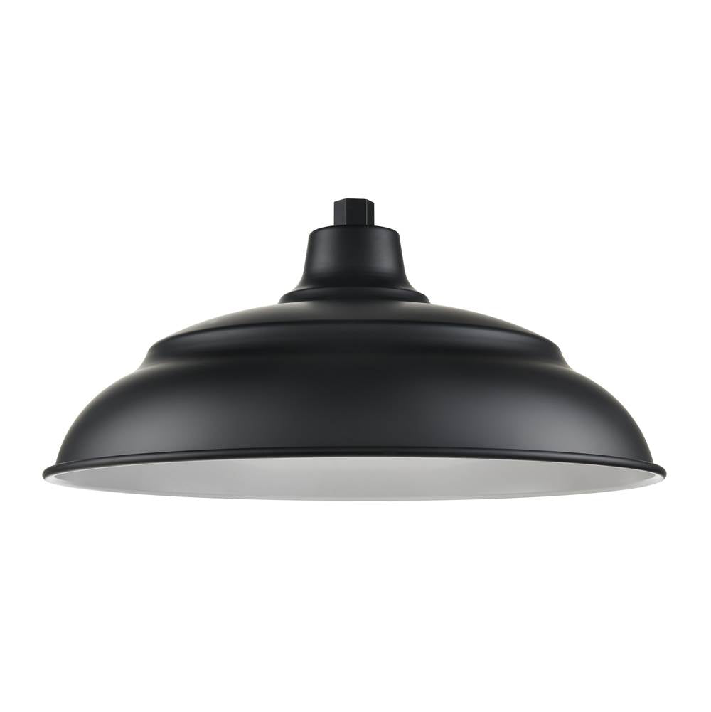 Millennium Lighting RALWHS20-SB Satin Black Aluminum Warehouse Shade Image 1