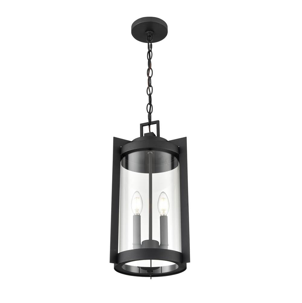 Millennium Lighting 91532-TBK Textured Black Outdoor Hanging Lantern Image 5