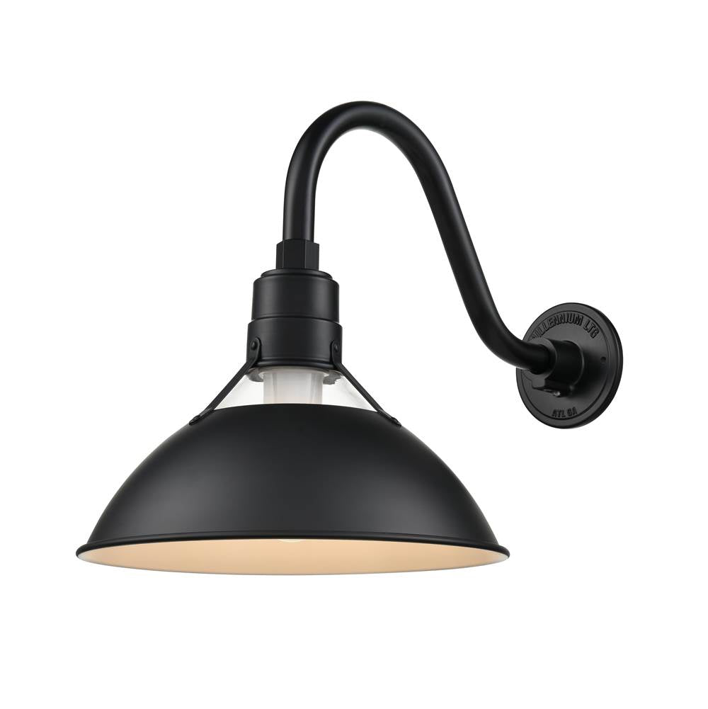 Millennium Lighting RGCS13-SB Satin Black Glass Cone Shade Image 3