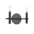 Millennium Lighting 25602-MB Matte Black Skyva 6'' High 2-light Vanity - Matte Black Image 1