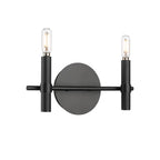 Millennium Lighting 25602-MB Matte Black Skyva 6'' High 2-light Vanity - Matte Black Image 1