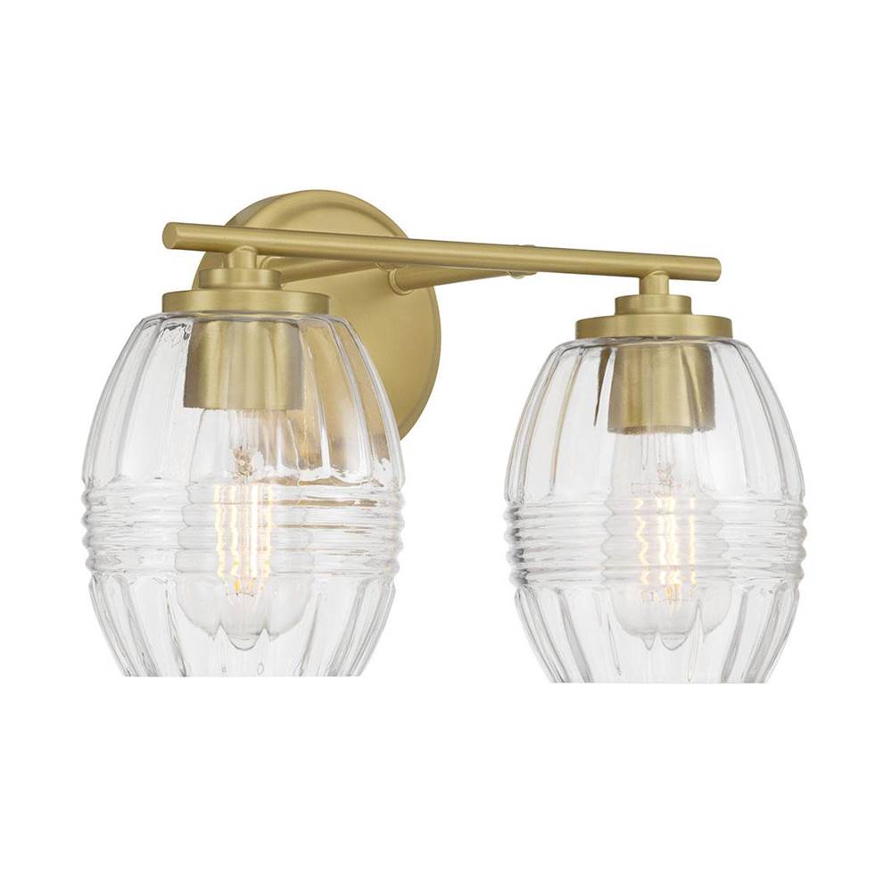 Millennium Lighting 9992-VB Vintage Brass Miravelle 14'' Wide 2-light Vanity Image 8