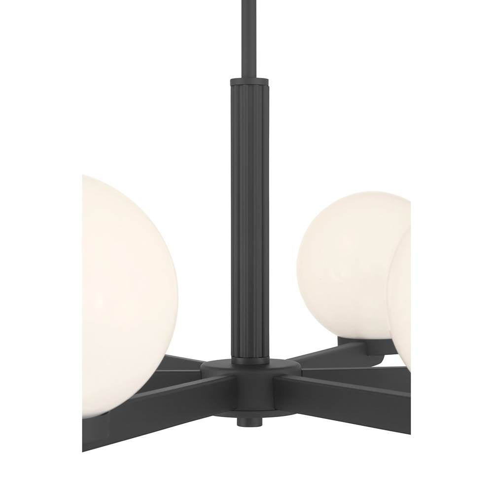 Millennium Lighting 97106-MB Matte Black Ardeva 28'' Wide 6-light Chandelier Image 6