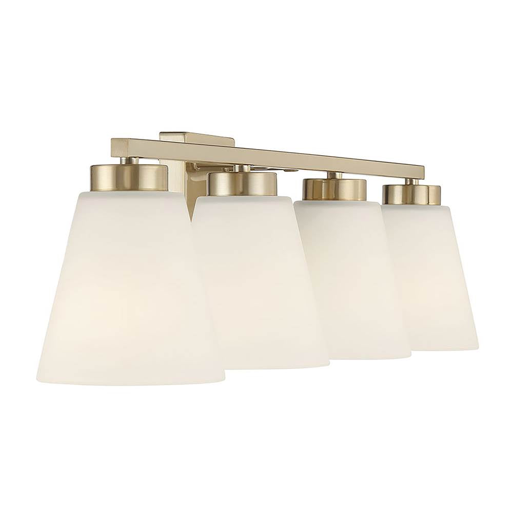 Millennium Lighting 64004WG-MG Modern Gold Strayhan 31'' Wide 4-light Vanity Image 7