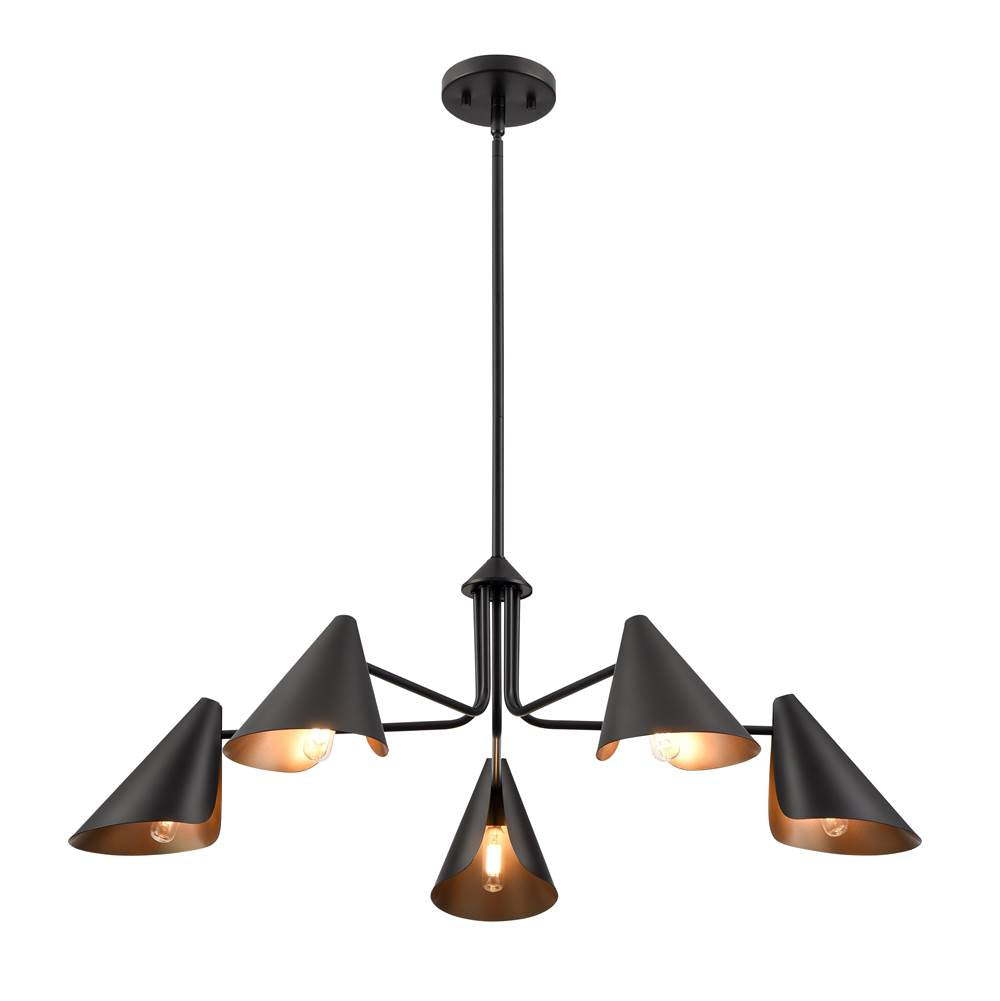 Millennium Lighting 99005-MB Matte Black Chandelier Ceiling Light Image 6