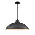Millennium Lighting RALWHC20-SB Satin Black Cord Hung Aluminum Warehouse Image 1