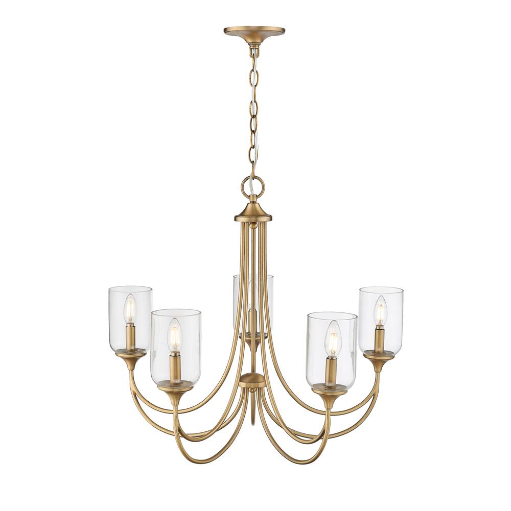Millennium Lighting 22405-VB Vintage Brass Chandelier Ceiling Light Image 5