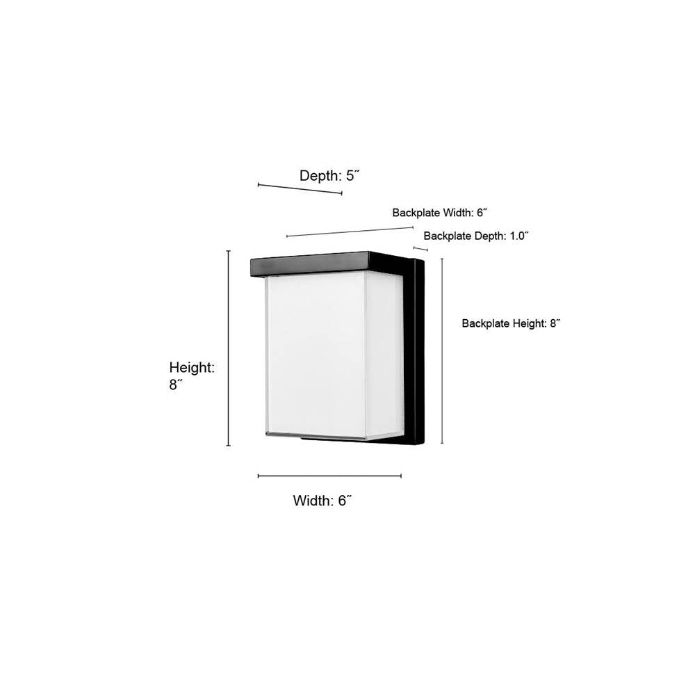 Millennium Lighting 74101-PBK Powder Coated Black Outdoor Wall Sconce Led Image 2