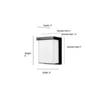 Millennium Lighting 74101-PBK Powder Coated Black Outdoor Wall Sconce Led Image 2