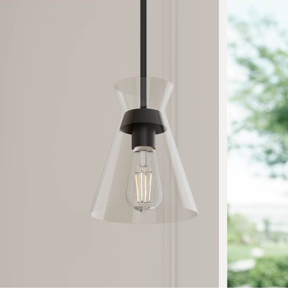 Millennium Lighting 69001-MB Matte Black Amarella 7'' Wide 1-light Mini Pendant Image 4
