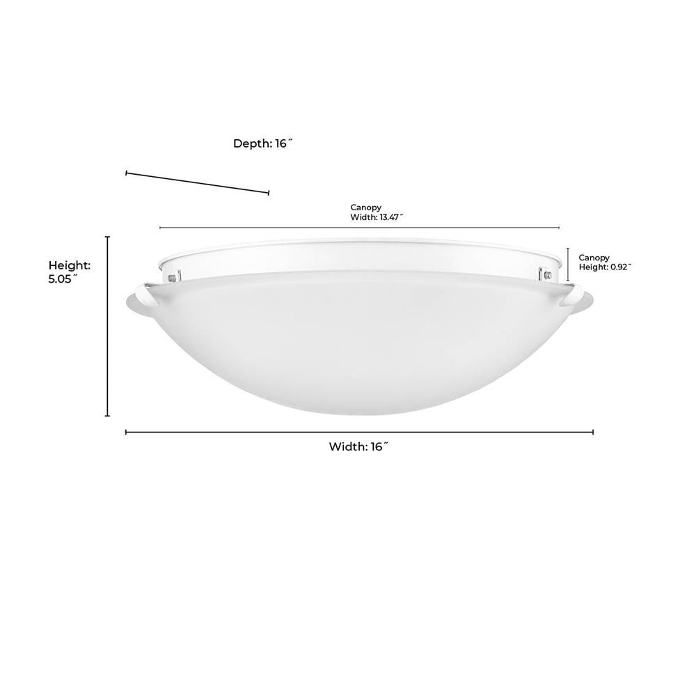Millennium Lighting 61003-MW Matte White Flushmount Ceiling Light Image 2