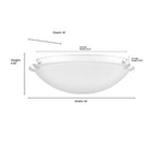 Millennium Lighting 61003-MW Matte White Flushmount Ceiling Light Image 2