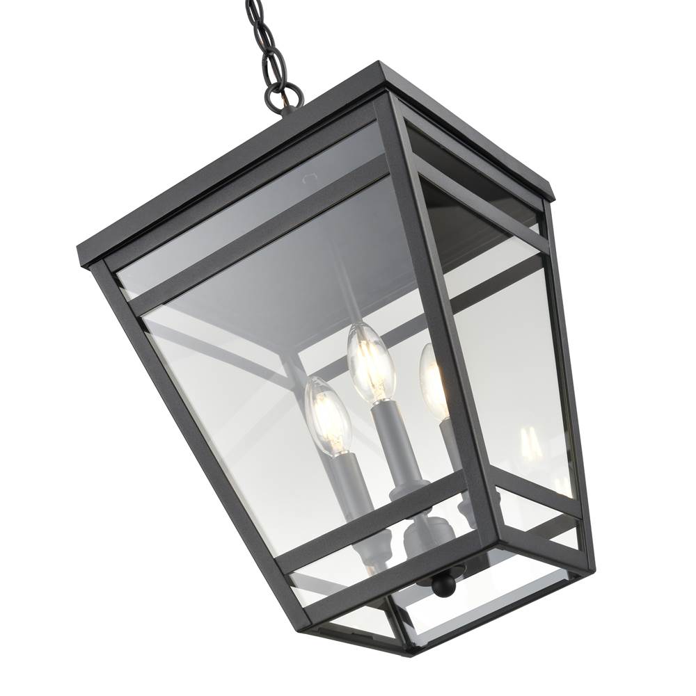 Millennium Lighting 82105-TBK Textured Black Outdoor Hanging Lantern Image 3