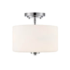 Millennium Lighting Verlana 22'' 2-light Semi-flush Mount - Brushed Nickel