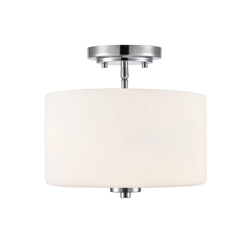 Millennium Lighting Verlana 22'' 2-light Semi-flush Mount - Brushed Nickel