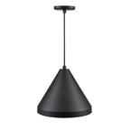 Millennium Lighting RWCC17-SB Satin Black Cord Hung Wide Cone Image 4