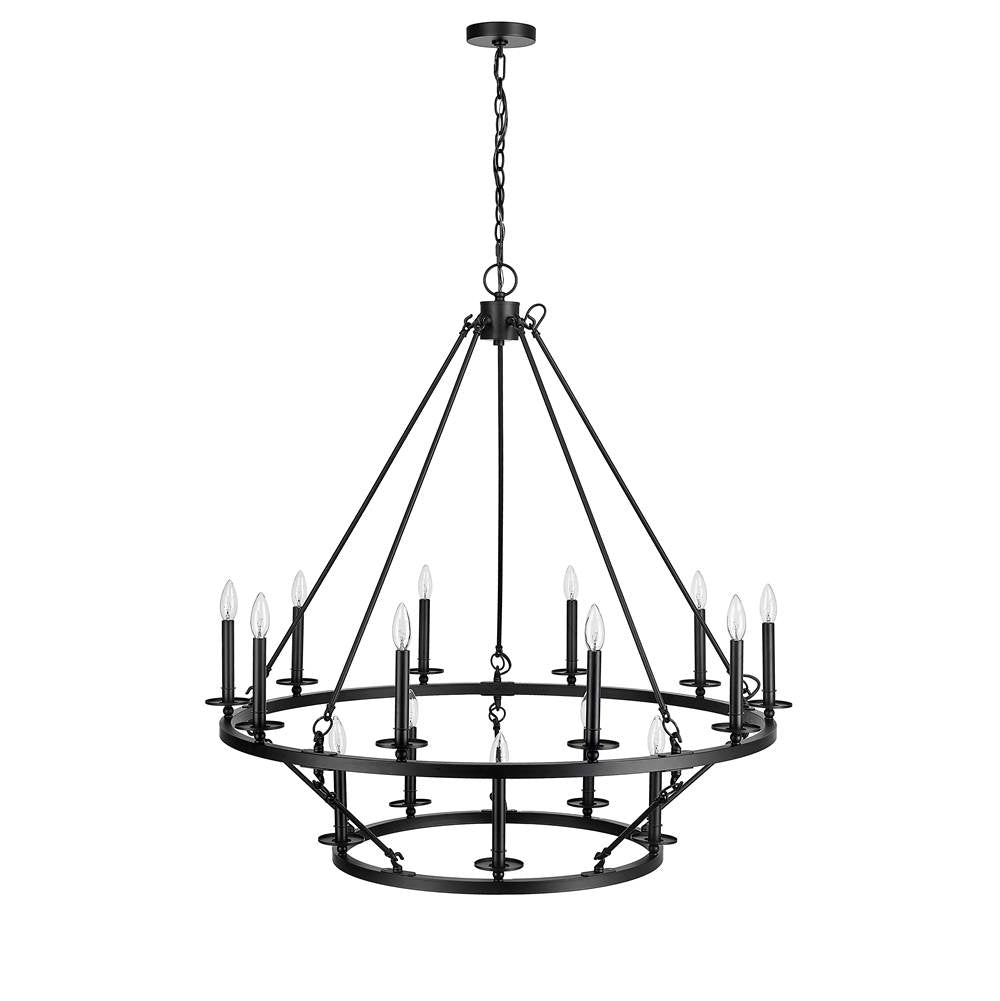 Millennium Lighting 46715-MB Matte Black Chandelier Ceiling Light Image 5