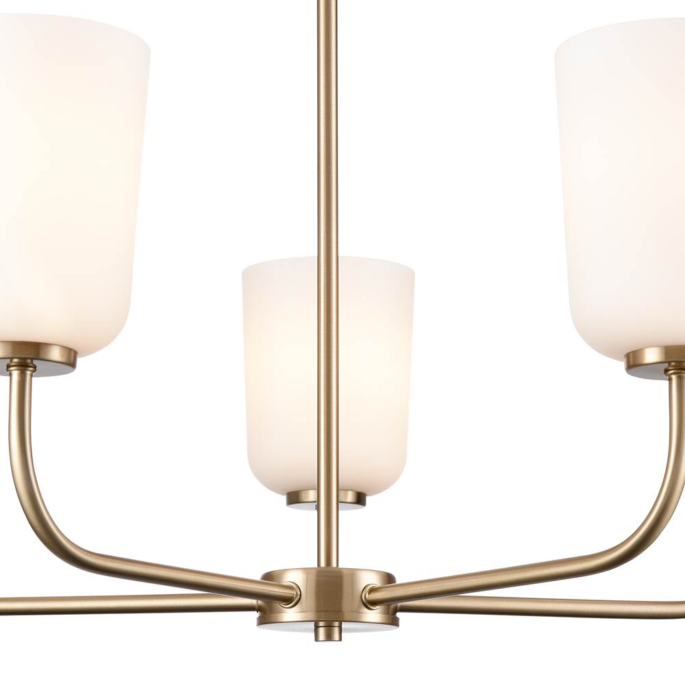 Millennium Lighting 214005-MG Modern Gold Laphia 27'' Wide 5-light Chandelier - Modern Gold Image 6