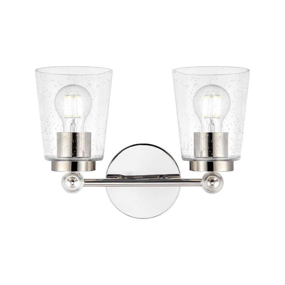 Millennium Lighting 22002-PN Polished Nickel Lauryn 13.5'' Wide 2-light Vanity - Polished Nickel Image 6