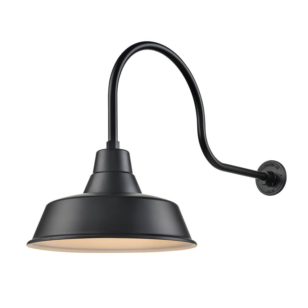 Millennium Lighting RCLWS17-SB Satin Black Classic Warehouse Shade Image 4