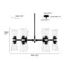Millennium Lighting 9312-MB/VB Matte Black Lustria  29.5'' Wide 12-light Chandelier Image 2