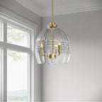 Millennium Lighting 9983-VB Vintage Brass Miravelle 13'' Wide 3-light Pendant Image 4