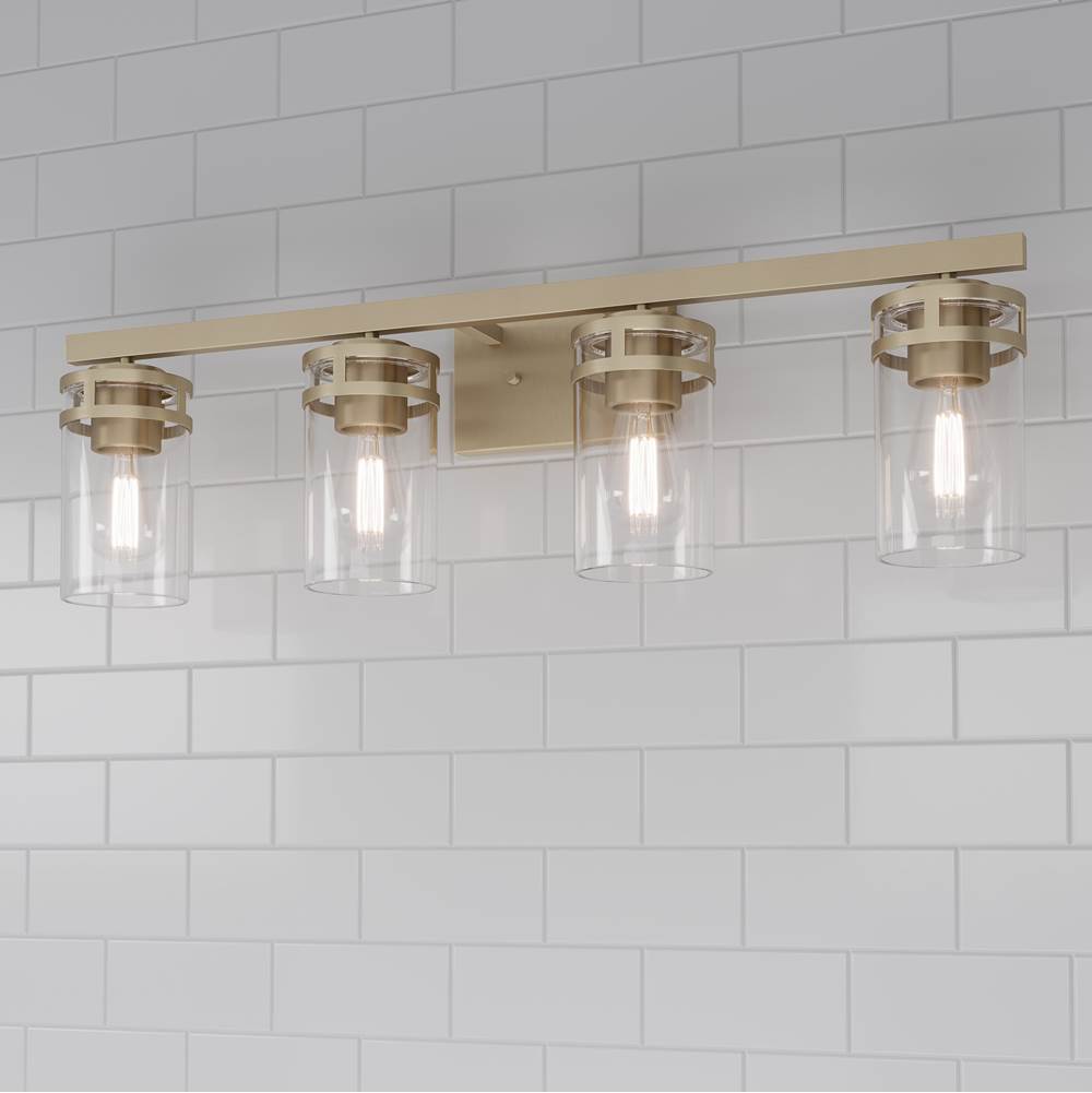 Millennium Lighting 91024-MG Modern Gold Lunden  30.25'' Wide 4-light Vanity Image 4