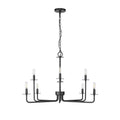 Millennium Lighting 12508-MB Matte Black Chandelier Ceiling Light Image 1