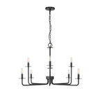 Millennium Lighting 12508-MB Matte Black Chandelier Ceiling Light Image 1