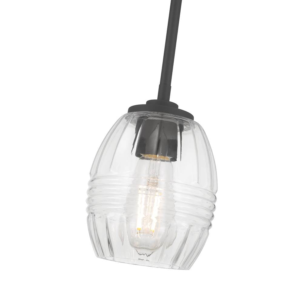 Millennium Lighting 9981-MB Matte Black Miravelle 5.25'' Wide 1-light Mini Pendant Image 5