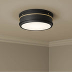 Millennium Lighting 90203-MB/VB Matte Black Stralara  16'' Wide 3-light Flush Mount Image 3