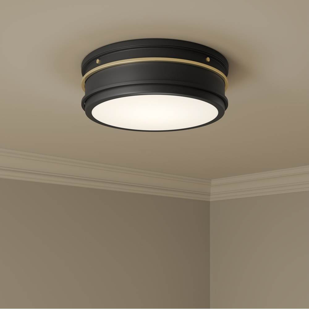 Millennium Lighting 90203-MB/VB Matte Black Stralara  16'' Wide 3-light Flush Mount Image 3