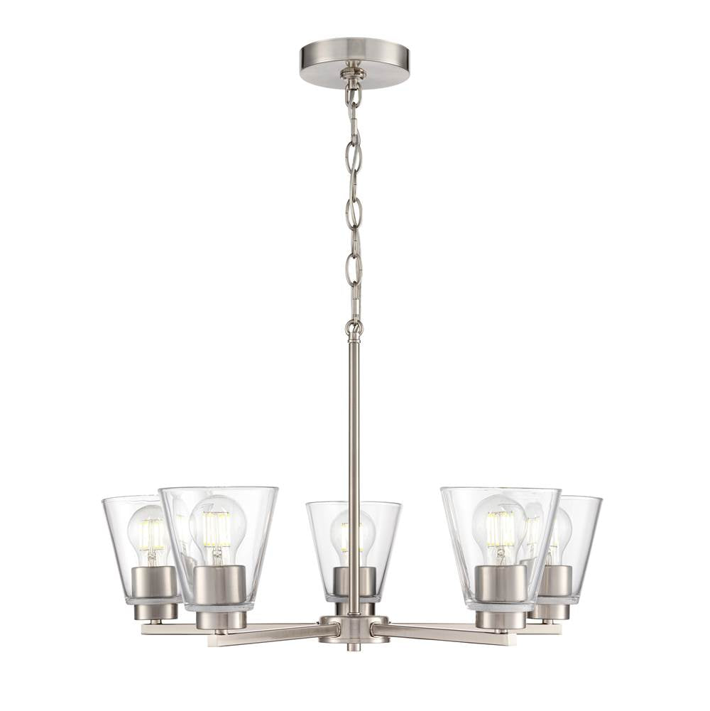 Millennium Lighting Strayhan 24'' 5-light Chandelier - Brushed Nickel
