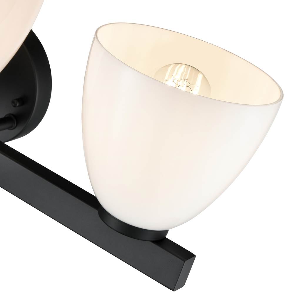 Millennium Lighting 49003-MB Matte Black Apria 24'' Wide 3-light Vanity - Matte Black Image 5